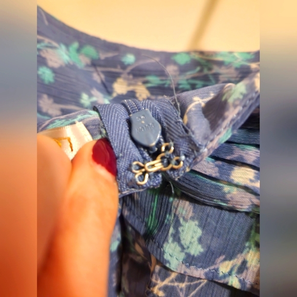 💥2/$30💥 Lauren Conrad Blue Floral Mini Sundress - Picture 6 of 13